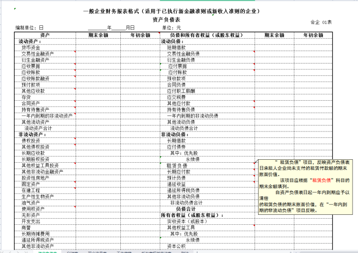 最早财务报表的制作