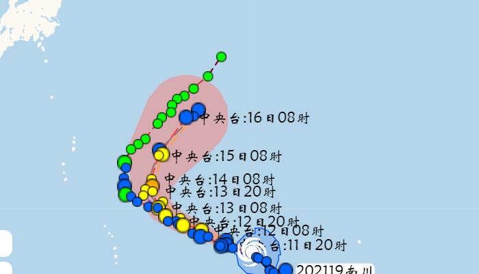 揭秘台风路径监测与预测，以19号台风最早实时路径为例